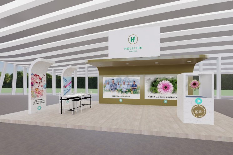 Stand Holstein Flowers in virtuele 'Future Garden' Stand Holstein Flowers in virtuele 'Future Garden'